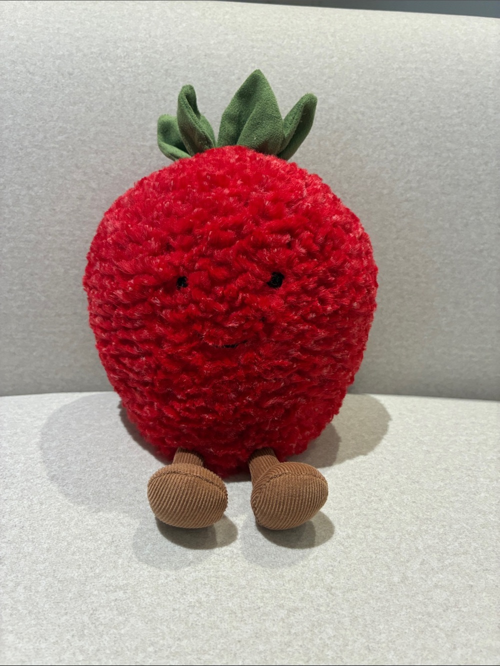 Plush Red Strawberry Jelly Cat Stuffed Animal